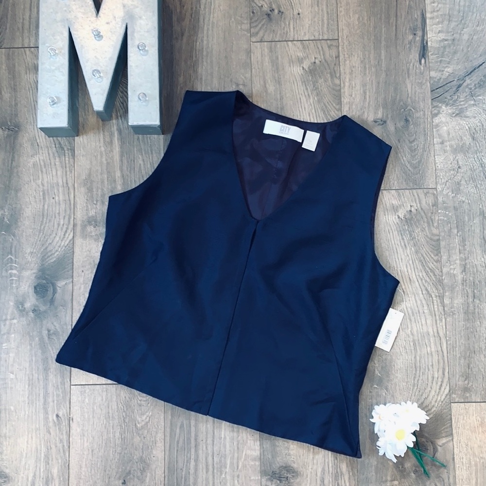 City DKNY Silk Vest